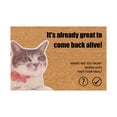 thumbnail image 1 of Giyblacko Tapis de Porte Juste Retour et Se Rire des Mots, 1 of 1