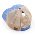 thumbnail image 2 of CC Multi Level Criss-Cross Elastic Back Women's Ponytail Dad Cap Hat, 2 of 7
