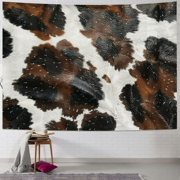 Autua Cow Print Tapestry Wall Hanging Unique Style for Home Wall Decor Art Living Room Bedroom Apartment Farmhouse Dorm 40x30inch