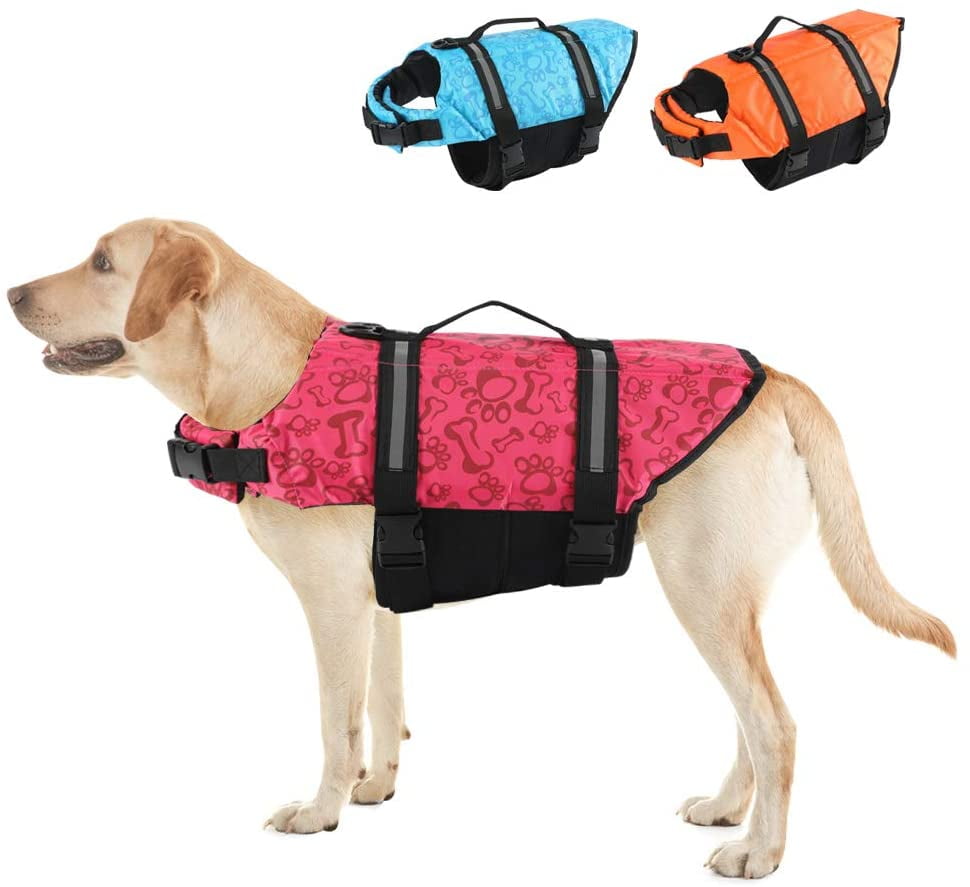 Adjustable Belt with Rescue Handle and Reflective Stripes for Small Medium Large Dogs Size : XL Dog Life Jackets