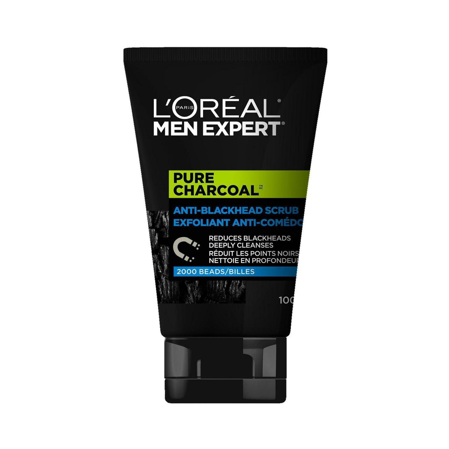 L'Oréal Paris Men Expert Exfoliant Charbon Pure Charcoal pour le visage pour hommes