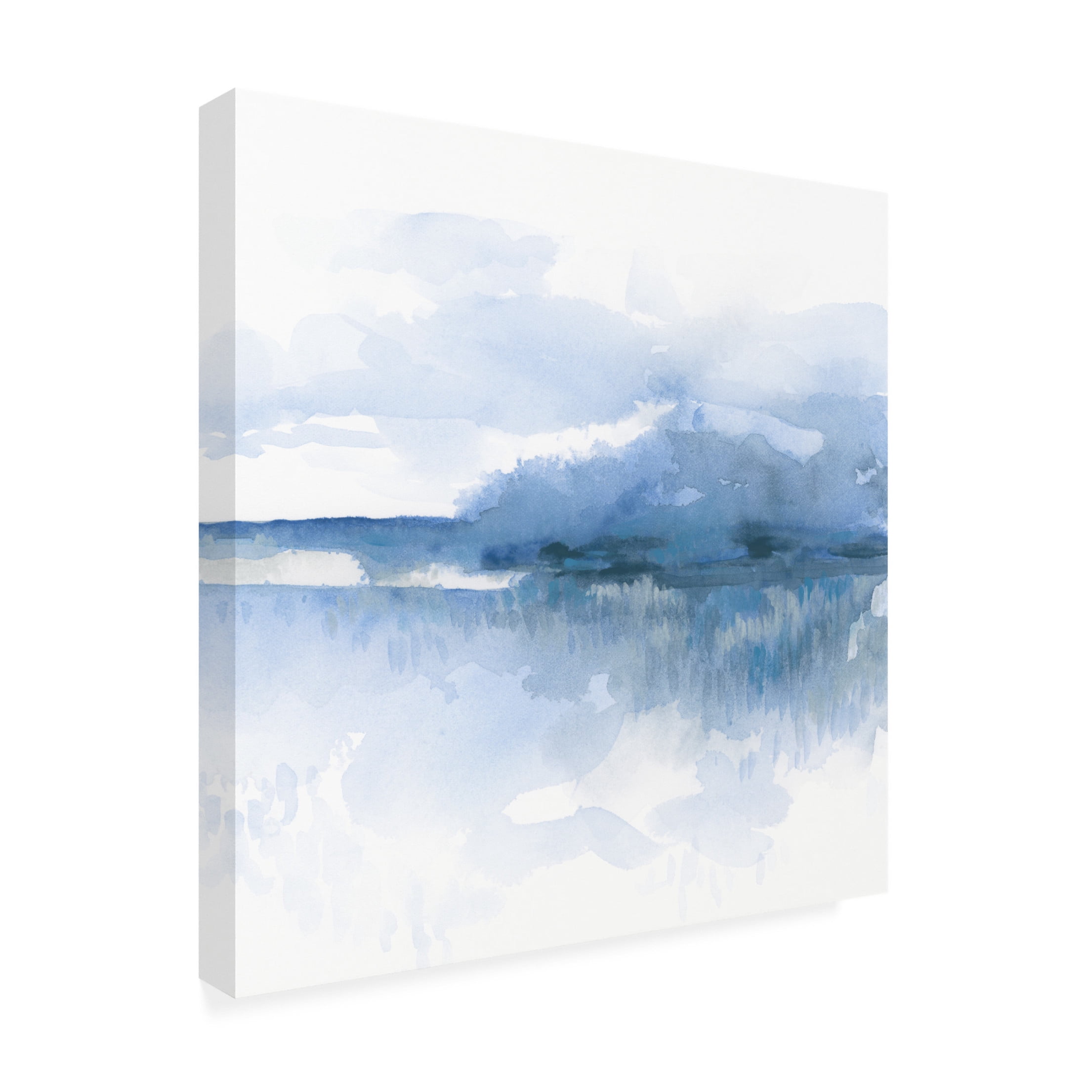 Trademark Fine Art June Erica Vess  Blue Mist Marsh II Canvas Wall Art