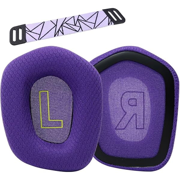wonima11 Replacement Earpads for Logitech G733 G535 G335 Lightspeed Wireless Gaming Headset, Ear Pads Cushions Cover with Comfort Noise Isolation Foam (Purple)