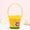 Multicolor-9B-clearacne, variant on OEFNTAC Easter Portable Nonwoven Bucket Round Chick Basket for Kids Egg Hunt Candy Gift Tote Cute Foldable Colorful Reusable Storage Bag 9.4in x 3.9in