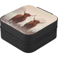 thumbnail image 3 of GZHJMY Highland Cow Jewelry Box for Teens Girls Women Birthday Christmas Gift, Portable PU Leather Jewelry Storage Box Mini Travel Jewelry Case for Necklace Bracelet Earrings Rings, 3 of 7