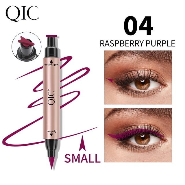 Xihbxyly Delineador de Ojos de Doble Punta, Lápiz Triangular de Fácil Aplicación, Fórmula Resistente Al Agua de Larga Duración, Diseño de Punta de Precisión, Maquillaje Diario o Looks de Fiesta, Idea