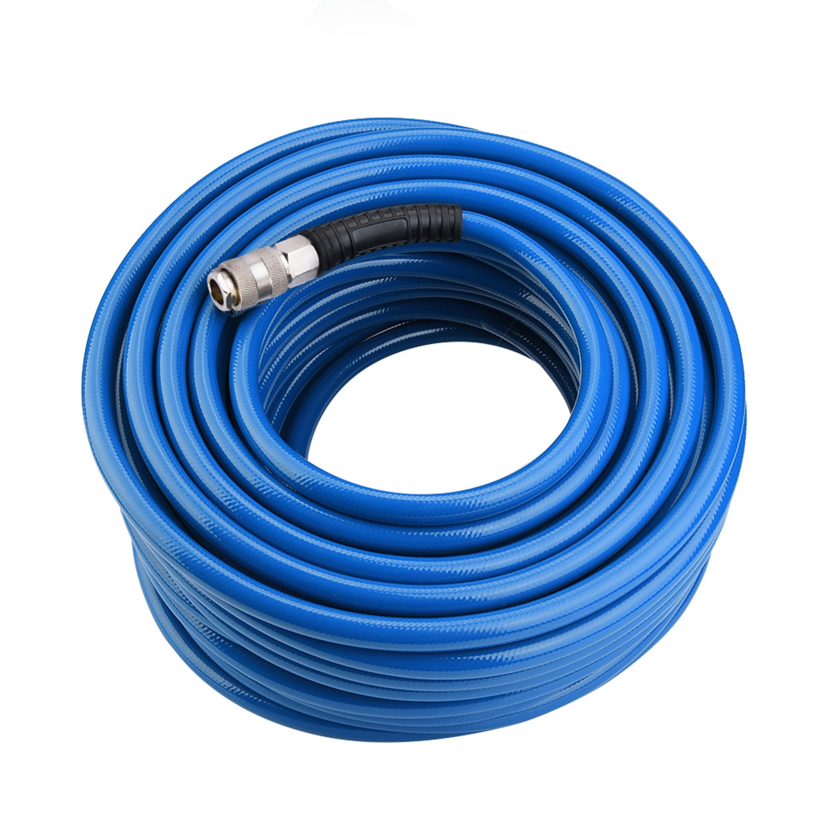 Pneumatic PVC Hose 30M Blue Flexible PVC Hose with Quick Connector for Air Compressor Industrial Use