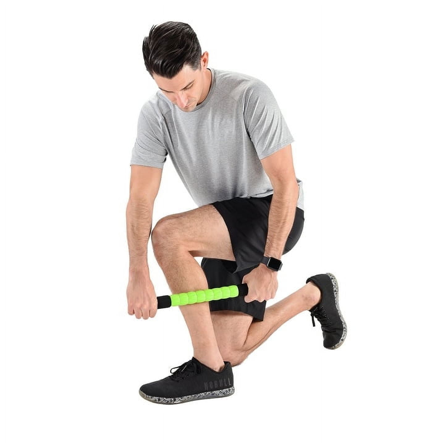 Athletic Works Rolling Massage Stick, Black/Green