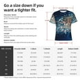 thumbnail image 4 of Bixox Men's White Jellyfish Dansing in the Ocean Printed Short Sleeve Skinny Athletic T-Shirt, 4 of 6