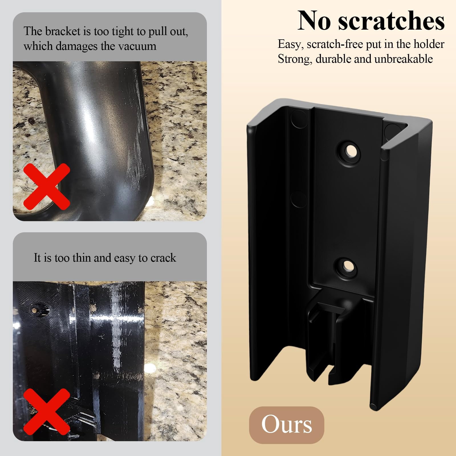 1 Pc Wall Mount Vacuum Holder, Charging Dock, Fit for Shark Ultra Cyclone Handheld Vacuum Model CH951, with Screws & Drywall Anchors, Mounts Easily to the Wall, Save Space & Reduce Clutter