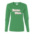 thumbnail image 2 of Wild Bobby Twirler Mom Girl Sports Women Graphic Long Sleeve Tee, Kelly, Large, 2 of 5