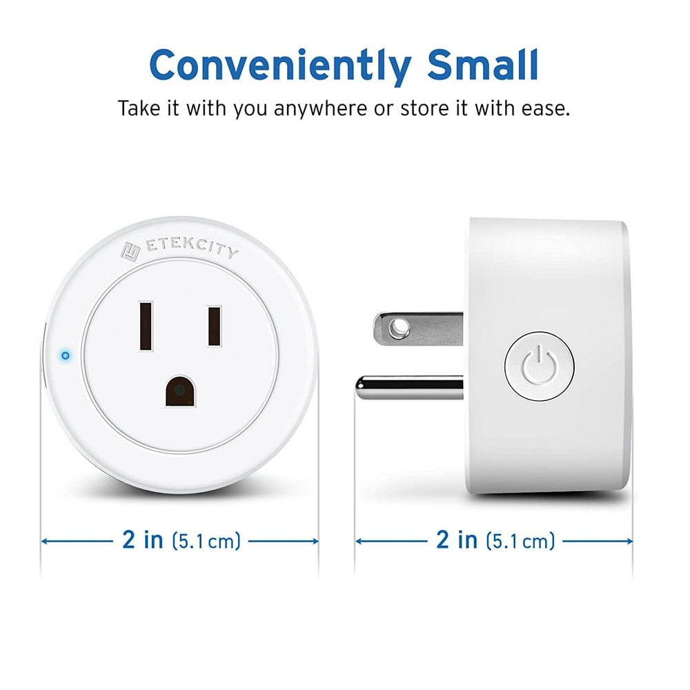 Etekcity Voltson Mini Smart WiFi Outlet Plug (10A)