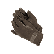 ISOTONER MEN'S FLEECE & SUEDE GLOVES BROWN MEDIUM LARGE
