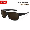 thumbnail image 4 of TOROE Matte Black TR90 MOJAVE Frame Sunglasses Enhancing Polarized Polycarbonate Lens (Matte Black, Brown C4), 4 of 5