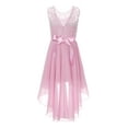 thumbnail image 2 of CHICTRY Girls Chiffon Floral Lace Party Dress Sleeveless Wedding Bridesmaid Dress,Sizes 6-16 Dusty Pink 16, 2 of 7