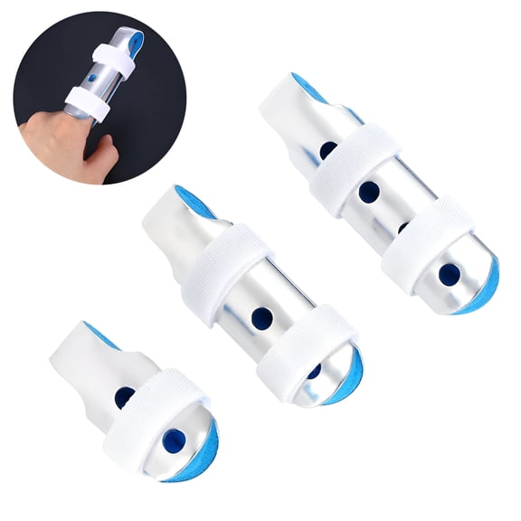 XIRQI 3-Size Finger Splint Brace Support Finger Brace for Thumb Pinky Middle Finger Reusable Stabilizer Broken Finger Splint