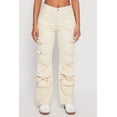 thumbnail image 3 of Womens Daisy Mineral Wash Cargo Baggy Jeans, 3 of 4