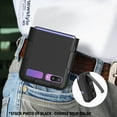 thumbnail image 6 of Nakedcellphone [Grid Texture] Snap-On Hard Case Cover with [Rotating/Ratchet] Belt Clip Holster Holder for Samsung Galaxy Z Flip 5G Phone (SM-F700, SM-F707) 2020, 6 of 10