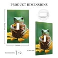 thumbnail image 3 of KLL Tree Frog Sitting On Sunflowes Pattern Electrical Outlet Covers, 3" x 5" 1 Pack Electric Receptacle Plug Covers for Decorator Receptacle Outlet & Switch-Style T, 3 of 6
