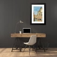 thumbnail image 4 of Federico del Campo 16x24 Black Modern Framed Museum Art Print Titled - Gondolas on a Venetian Canal, 4 of 5