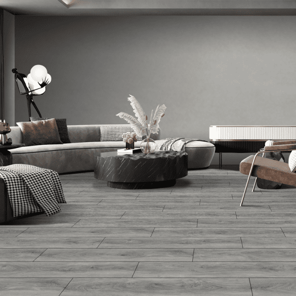 Milan (weathered gray) 20 MIL Wear Layer 5.5mm Thick x 9 in. W x 60 in. L Click Lock Waterproof Luxury Vinyl Plank Flooring with IXPE (30.18 sqft/case)