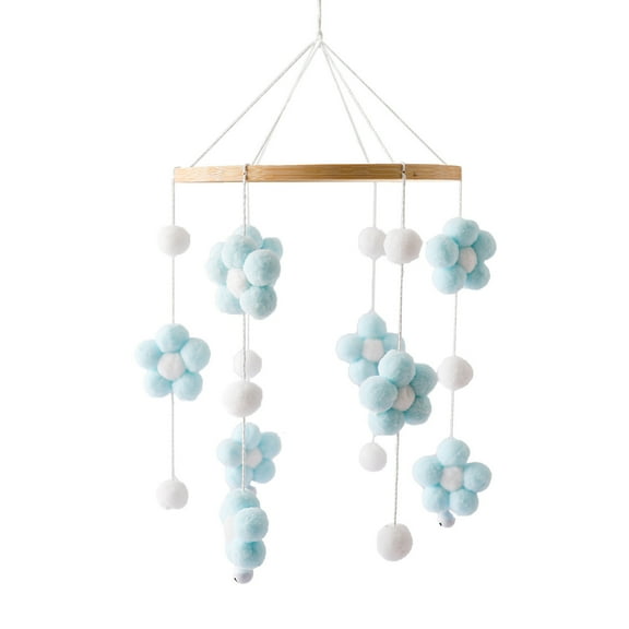 Baby Crib Mobile Modern Baby Mobile Soothing Crib Mobile with Secure Attaching Hair for Promoting Hearing and Visual Development