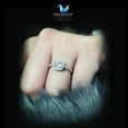 thumbnail image 3 of 0.80 Cts Cubic Zirconia / Sterling Silver 925 Ring / Rhodium plated Nickel-Free / MadDuckJewels RG1714 / Thailand Jewelry, 3 of 5