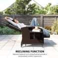thumbnail image 4 of Outsunny Outdoor Recliner Chair with Adjustable Backrest, Cushion, Dark Grey, 4 of 10