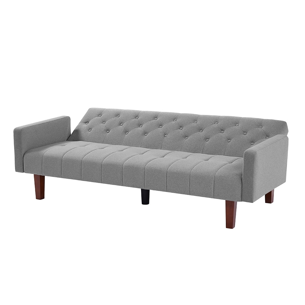 Resenkos 75" Linen Fabric Sleeper Sofa Bed Convertible Loveseat Futon Folding Sleeper Sofa Bed Gray Resenkos 75" Linen Fabric Sleeper Sofa Bed Convertible Loveseat Futon Folding Sleeper Sofa Bed Gray