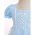 thumbnail image 3 of ENFLASH Princess Mesh Overlay Tulle Dress Baby Girls Birthday Costumes Kids Puff Sleeve Fancy Dresses, 3 of 10