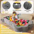 thumbnail image 6 of EAYSG Portable Toddler Bed,Toddler Floor Bed for Toddlers,Foldable Toddler Travel Bed for 1-5 Kids,Soft,Safe and Washable (Grey), 6 of 9
