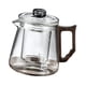 thumbnail image 4 of Tetera de vidrio de borosilicato de alta calidad, jarra de agua de 600 ml con colador, elegante tetera de hojas sueltas. Claro, 4 of 9