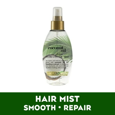 OGX Nourishing   Coconut Oil Weightless Hydrating Oil Hair Mist, Leave-In Treatment 4 fl oz
