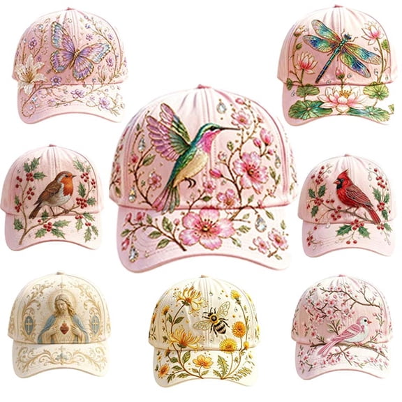 2026 Unique Pattern Garden Morning Cap Botanical Cottagecore Hat for Women Adjustable Breathable Gift for Gardeners Women