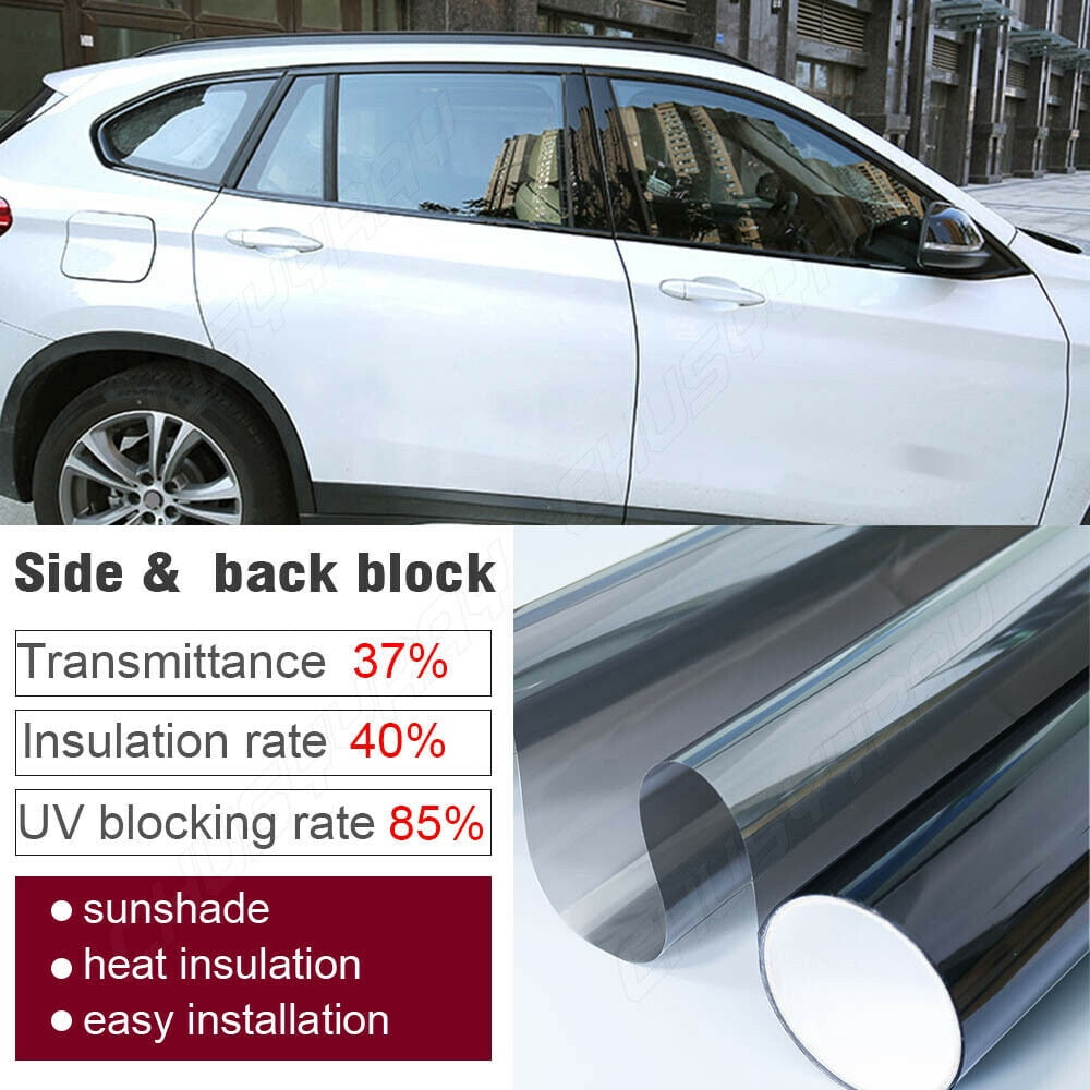 Sun Protection Foil Silver Dark Interior Mounting roll width 152cm 
