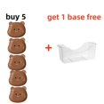 thumbnail image 1 of Cute Cartoon Shape Bear Spit Bone Dish Dessert Plate Creative Plastic Desktop Trash Tray Snack FoodFruit Plate Kitchen Tableware buy 5 D get 1 base, 1 of 6