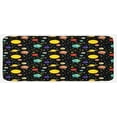 thumbnail image 1 of Space Kitchen Mat, Comets and Constellations Stars with Polka Dots Earth Sun Saturn Mars Solar System, Plush Decorative Kitchen Mat with Non Slip Backing, 47" X 19", Multicolor, by Ambesonne, 1 of 1