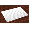 thumbnail image 1 of Ambesonne Geometric Place Mats Set of 4, Black Abstract Stars, Standard Size, White Black, 1 of 4
