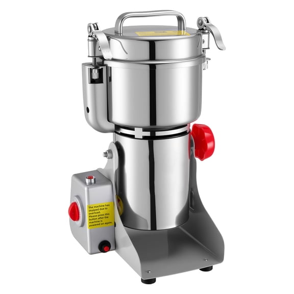 KFFKFF Electric Grain Mill Grinder, 1.8 lbs High-Speed 2100W Stainless Steel Pulverizer, Ideal for Dry Grains, Spices, Cereals, Coffee, Corn, and Pepper, Swing Design