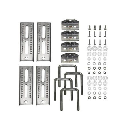 

8 in. Galvanized Swivel-Top Bunk Bracket with Hardware - Set of 4