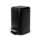 thumbnail image 1 of Bote de basura con pedal Acento de 6 litros Basurero con tapa y cubeta interior extraíble Negro, 1 of 10