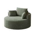thumbnail image 4 of Miekor Furniture 50" L Corduroy Sponge single sofa,No Assembly Required,Fluffy Modern Sleeper Chair for Living room, Bedroom, Lounge and Projection Room(Not a swivel chair.) MK9654, 4 of 12