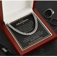 thumbnail image 2 of Grandson Gift from Grandma, Grandson Cuban Link Chain Necklace, Meaningful Gift for Grandson, 2 of 3