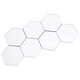 thumbnail image 3 of Adhesivo de pared de espejo extraíble Hexagonal acrílico DIY para el hogar pegatinas autoadhesivas decoración 46x40x23mm plata, 3 of 11