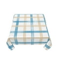 thumbnail image 4 of YFYANG Square Polyester Table Cloth, 60" x 60" Reusable Table Cover Kitchen Dining Room Watercolor Vintage Plaid Decorative Tablecloths for Tables of 2-4 People, 4 of 8