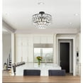 thumbnail image 2 of Elegant Lighting Mila 18 inch flush mount in black, 2 of 2