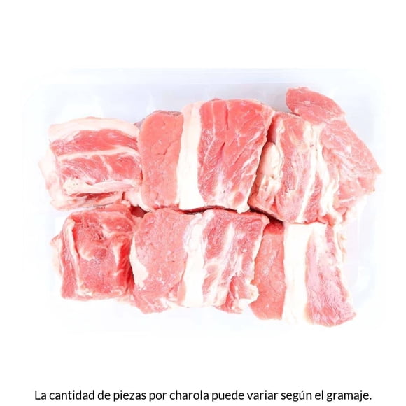 Costilla cargada de res para cocer por kg peso aprox por charola 900 a 1000 g