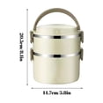 thumbnail image 4 of Stainless Steel Lunch Box Portable Stainless Steel Lunch Box Container Box Food Container, 4 of 6