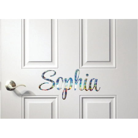- Personalized Name Vinyl Decal Sticker Custom Initial Wall Art Personalization Decor Text Lettering Print Pattern Design 4 Inches X 10 Inches