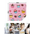 thumbnail image 5 of nqOlkjepod Pink Dessert Cloth Napkins Set of 4 Reusable Dinner Napkins, Modern Art Cute Watercolor Cocktail Napkin Washable Table Napkins for Wedding/Holiday Party/Baby Shower 20"x20", 5 of 8
